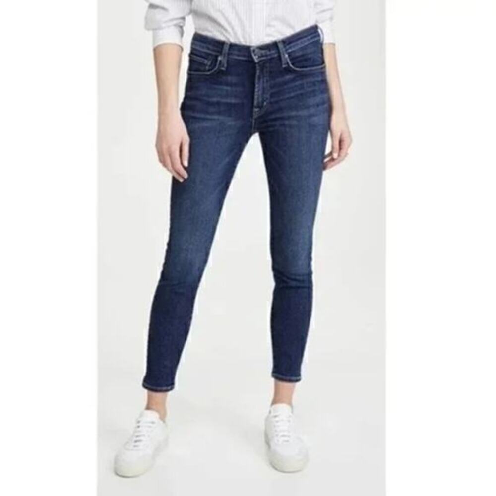 Edwin Pixie 9” Mid Rise‎ Blue Denim Skinny Jeans Size 26 NWT